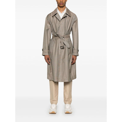 Emporio Armani virgin-wool trench coat Jackets