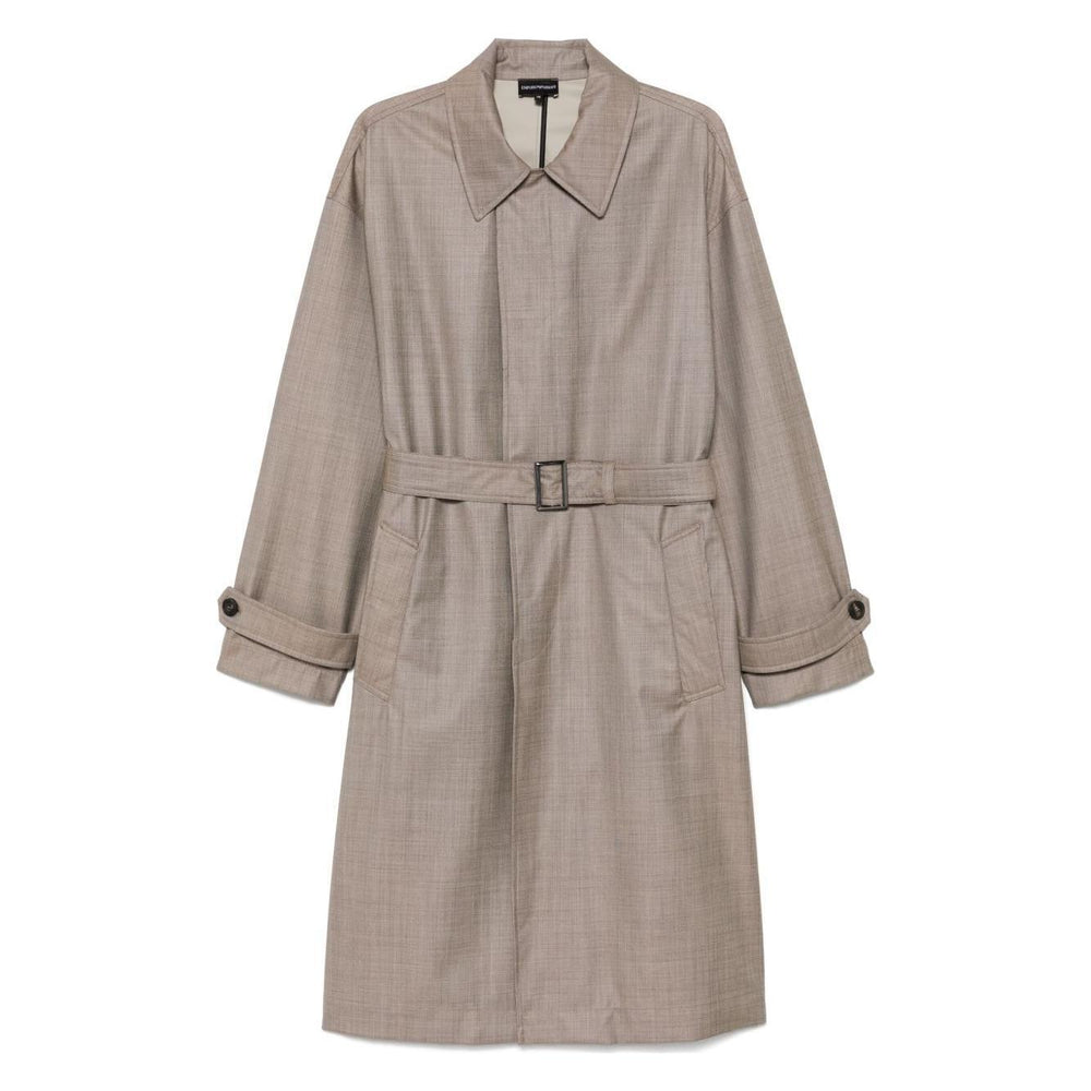 Emporio Armani virgin-wool trench coat EM000662AF14151F1046-P25