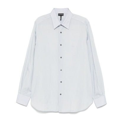 Emporio Armani Shirts Clear Blue Shirts