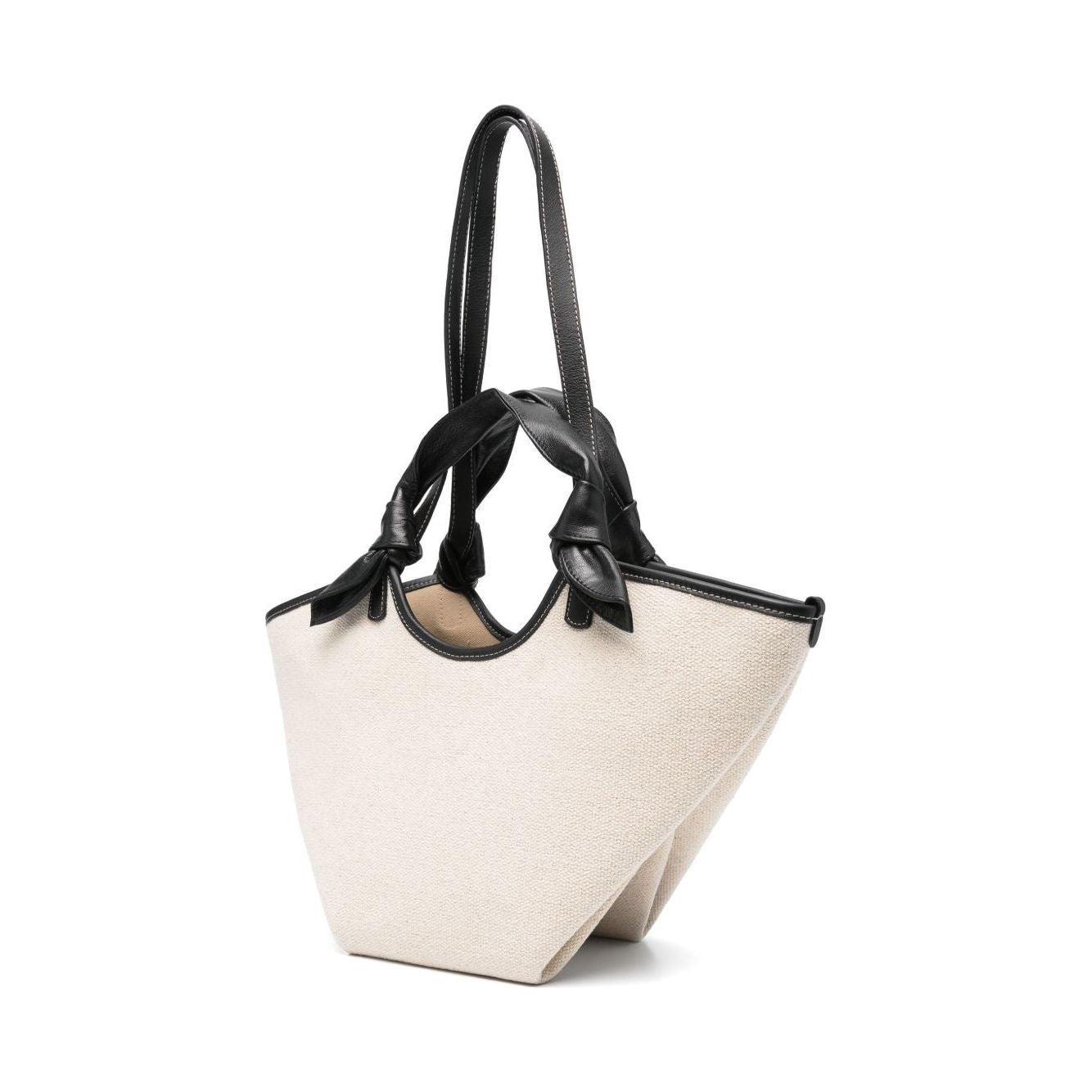Front view with bag zipped and handles upright.