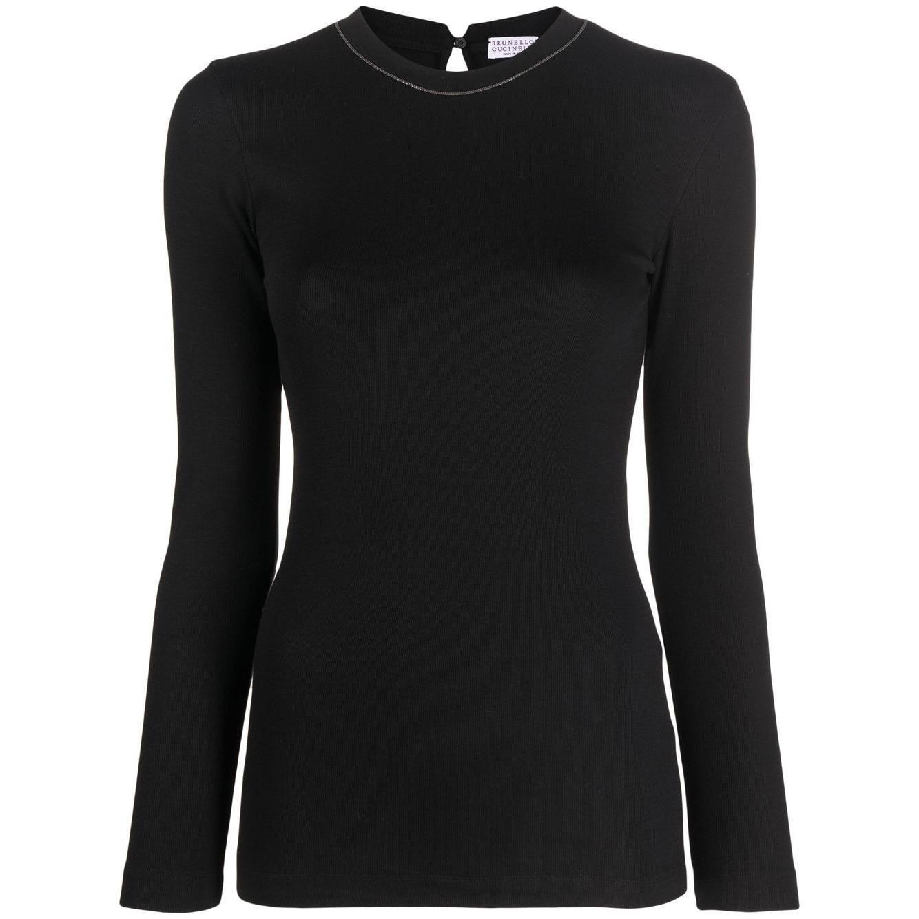 Brunello Cucinelli T-shirts and Polos Black MPTC8BJ300C101-AI25