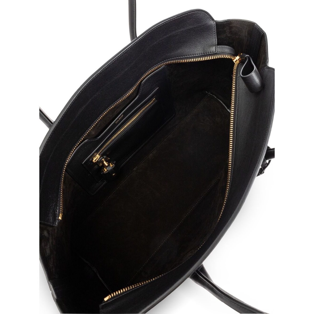 Front view with bag zipped and handles upright.