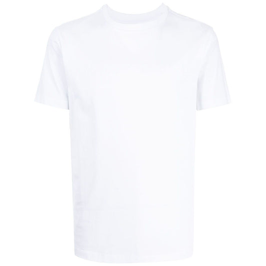 Emporio Armani T-shirts and Polos White - white cotton crew neck short-sleeve logo tee