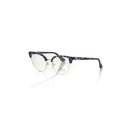 Frankie Morello Blue Metallic Fibre Glasses Frame