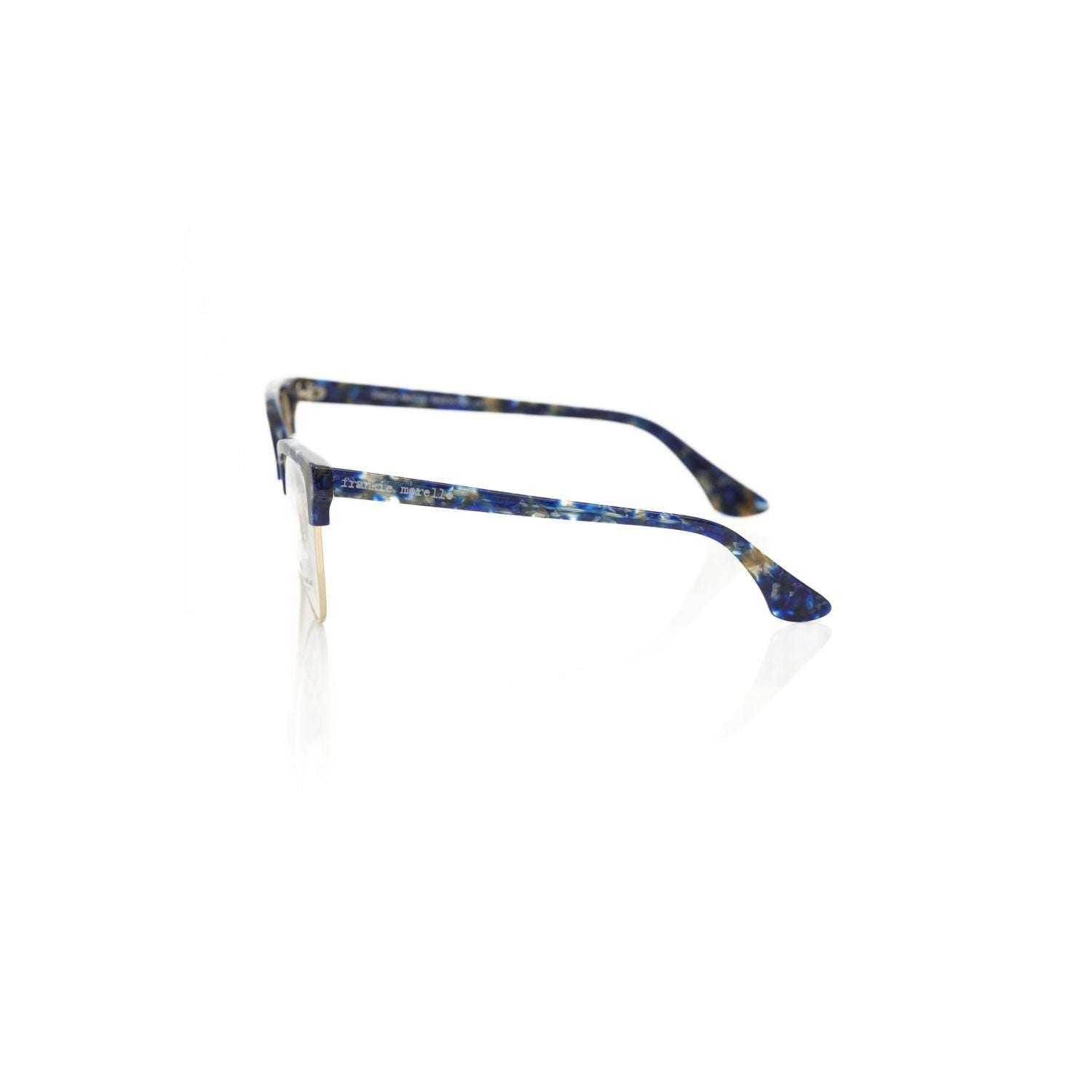 Frankie Morello Blue Metallic Fibre Glasses Frame