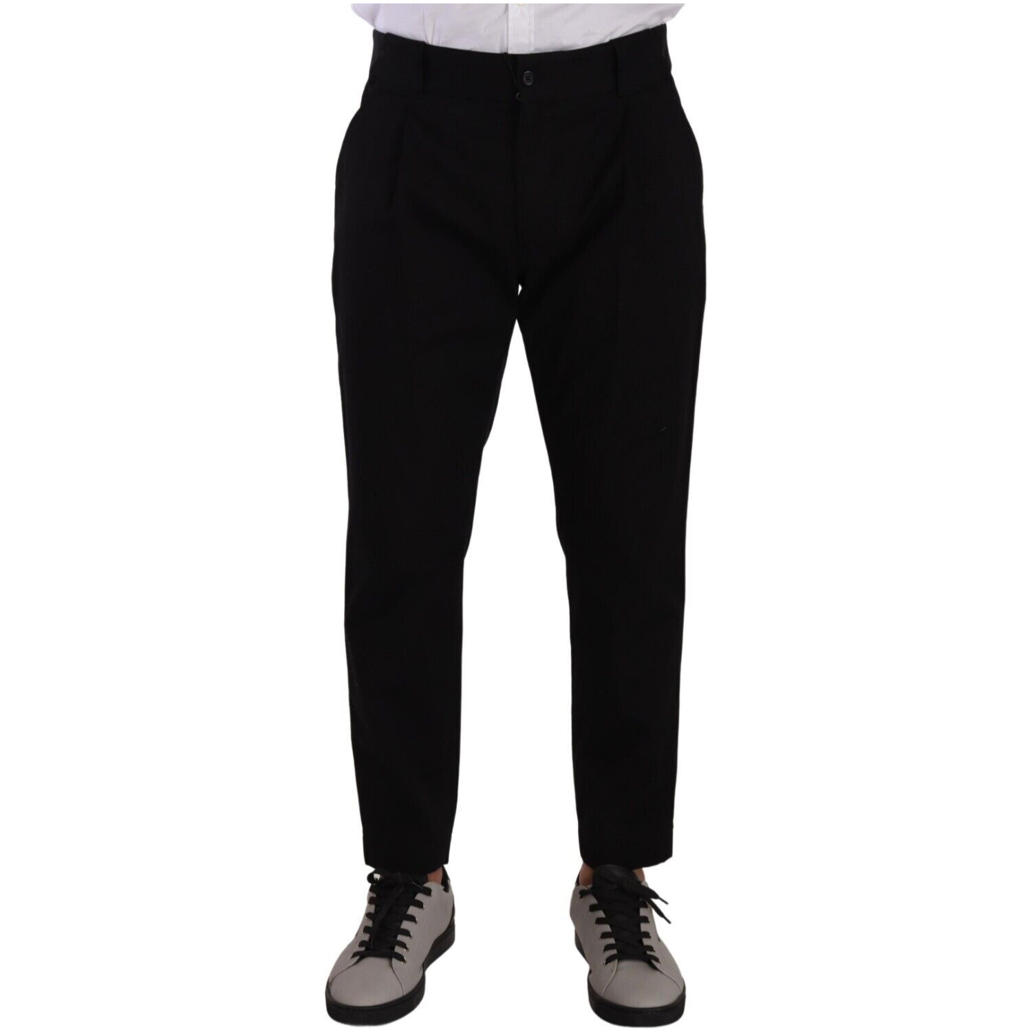 Dolce & Gabbana Black Cotton Stretch Chinos Trouser Jeans