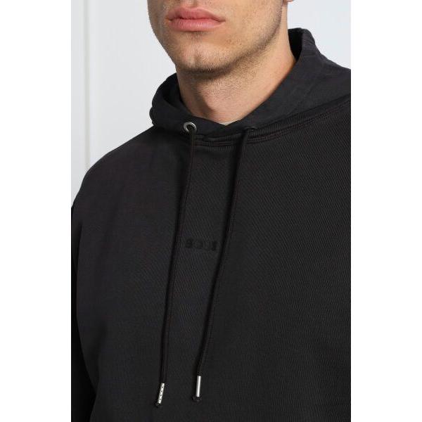 سويت شيرت هوجو بوس أنيق من القطن باللون الأزرق الداكن