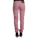 Acht Pink Cotton Slim Fit Women Denim Skinny Jeans PAN71185 - 40