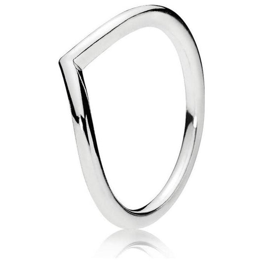 PANDORA JEWELS Mod. WISHBONE SILVER - RING - Size 60 Ring PANDORA Light Gray