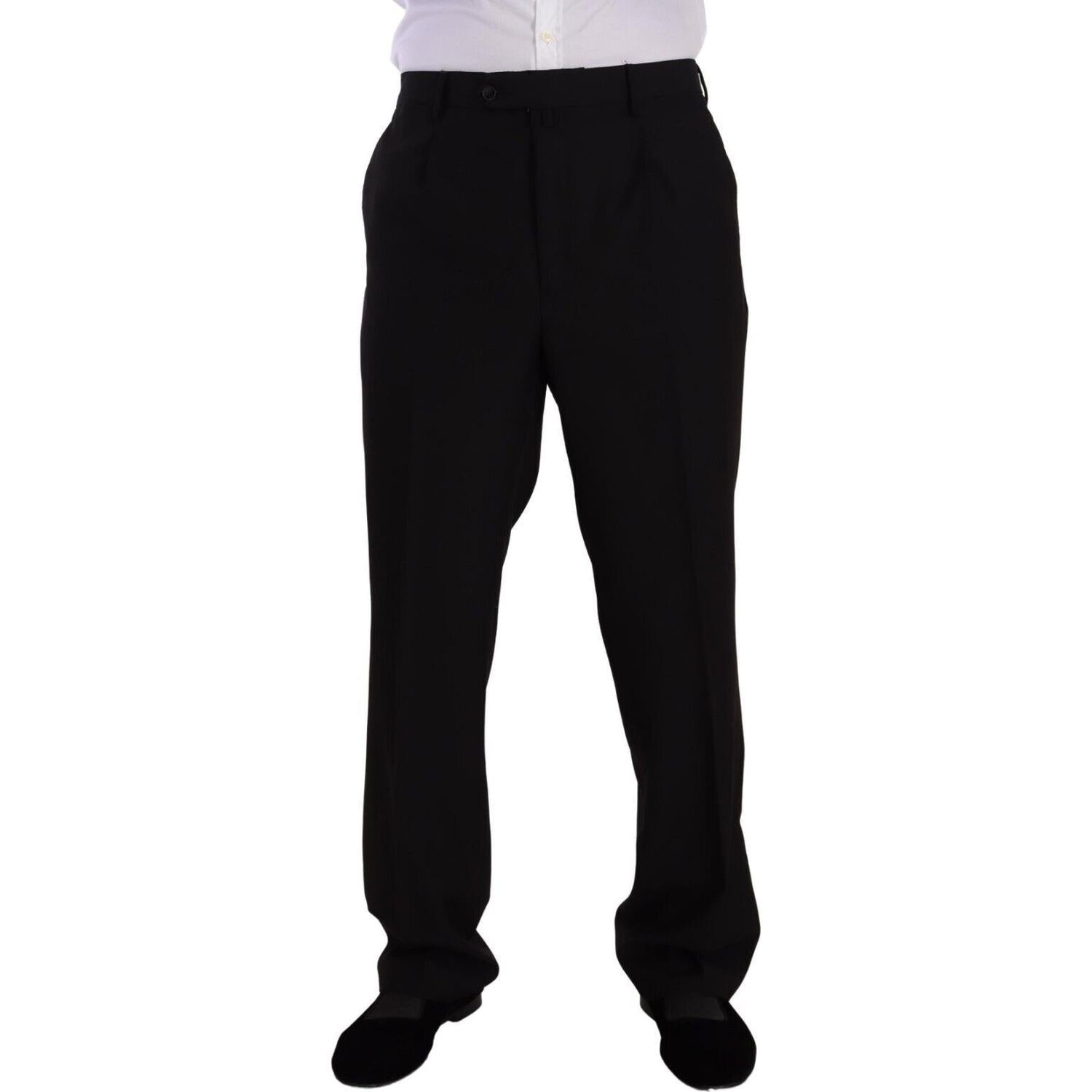 طقم بدلة سوداء أنيقة من قطعتين من تصميم دومينيكو تاجلينتي