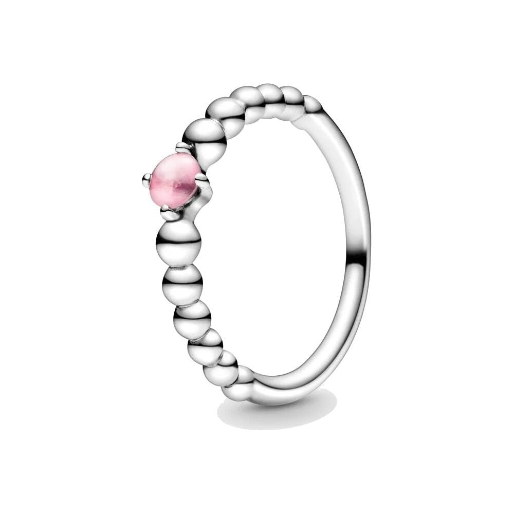 PANDORA JEWELS Mod. PINK STONE - RING - Size 58