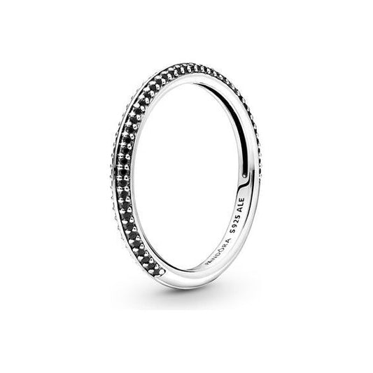 PANDORA JEWELS Mod. ME COLLECTION BLACK PAVE - RING - Size 52 Ring PANDORA Dark Slate Gray