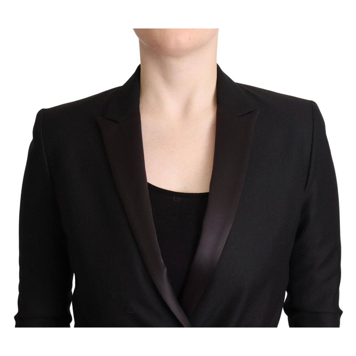 Costume National Black Long Sleeves Double Breasted Jacket