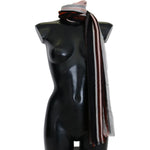 Dolce & Gabbana Multicolor Striped Silk Shawl Fringes Scarf MS1803