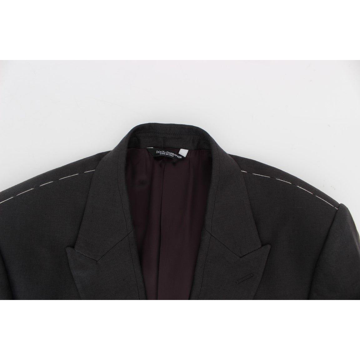 سترة وسترة أنيقة رمادية اللون من دولتشي آند غابانا بقصّة Slim Fit