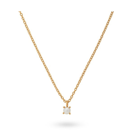 Gold necklace featuring a delicate pendant, showcasing 24KAE JEWELS JEWELRY Mod. 32405Y.