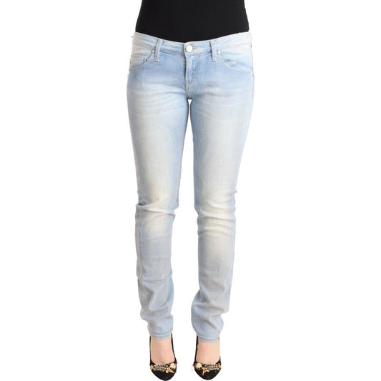 Acht Chic Low Waist Skinny Light Blue Denim Acht Light Gray