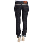 Acht Blue Denim Cotton Bottoms Straight Fit Jeans SIG30155-1