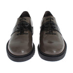 AI_ Gray Brown Leather Laceups Shoes MOM26013-2