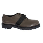AI_ Gray Brown Leather Laceups Shoes MOM26013-2
