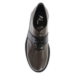AI_ Gray Brown Leather Laceups Shoes MOM26013-2