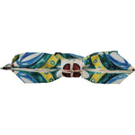 Dolce & Gabbana Multicolor Majolica Print Adjustable Papillon Bow Tie FT3716