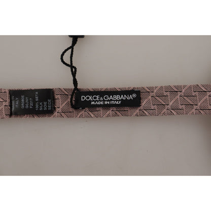 Dolce & Gabbana Gray Fantasy Print Adjustable Neck Papillon Bow Tie
