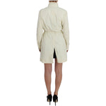 P.A.R.O.S.H. Chic Beige Trench Jacket Coat Coats & Jackets P.A.R.O.S.H. Light Gray
