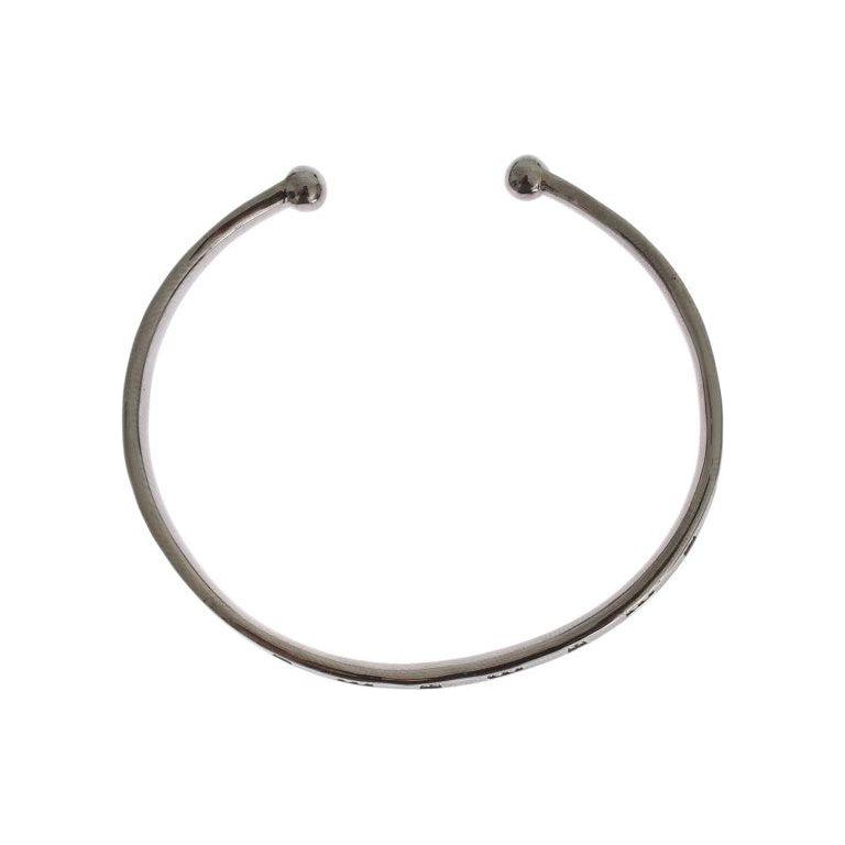 优雅的铑银手镯