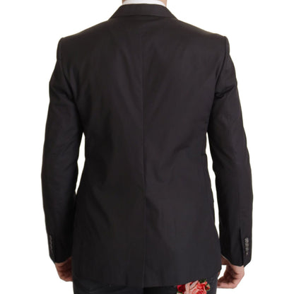 Dolce & Gabbana Black Single Breasted TAORMINA Breasted Blazer