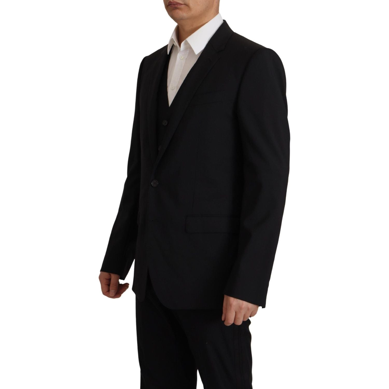 طقم بليزر وسترة مارتيني أسود أنيق من دولتشي آند غابانا