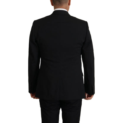 Dolce & Gabbana Black Jacket Vest 2 Piece MARTINI Blazer