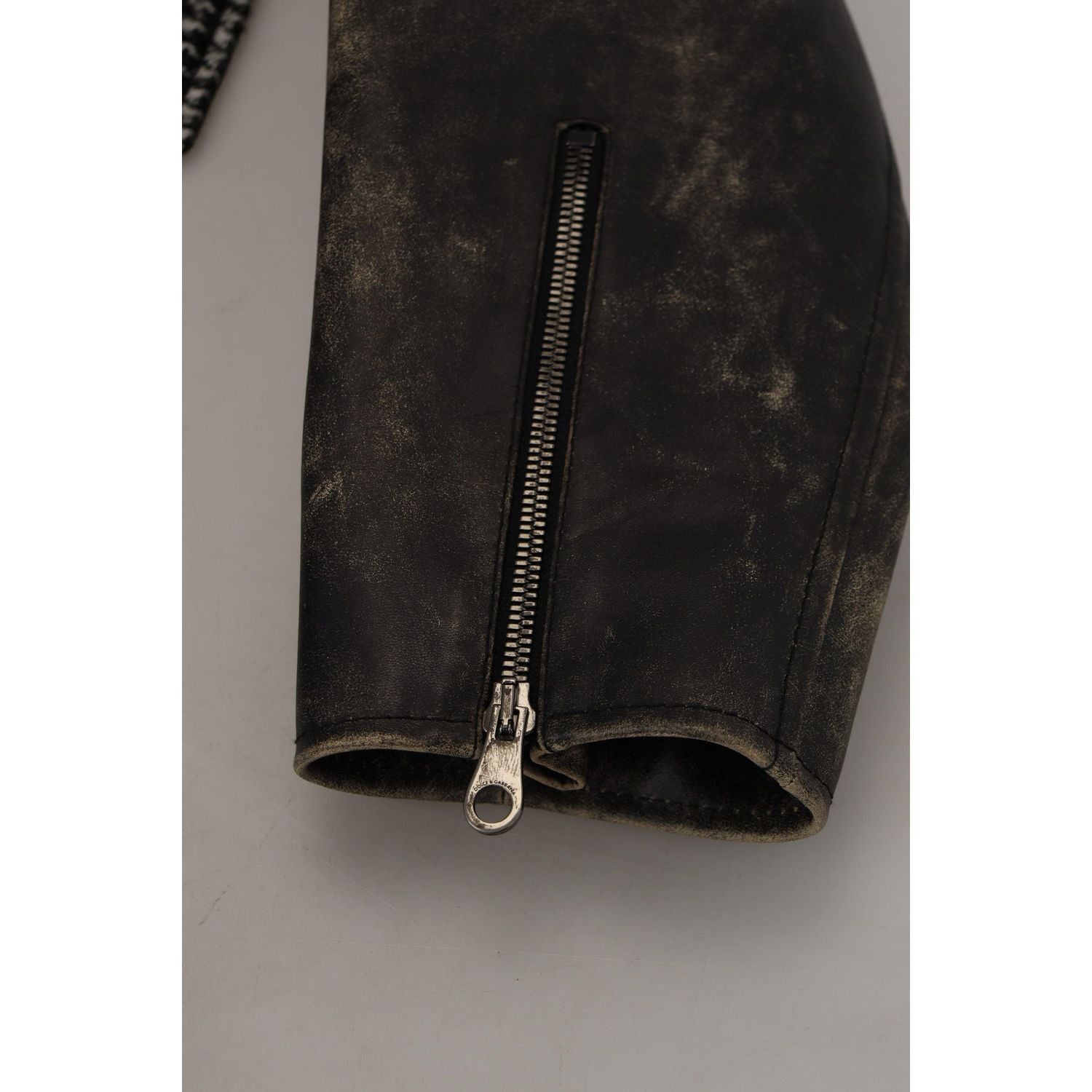 جاكيت بومبر جلدي متعدد الألوان من دولتشي آند غابانا