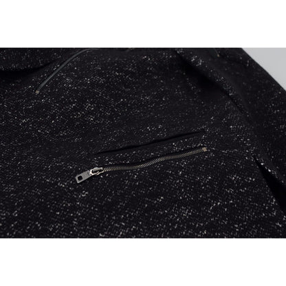 Dolce & Gabbana Black Wool Double Breasted Coat Men Jacket