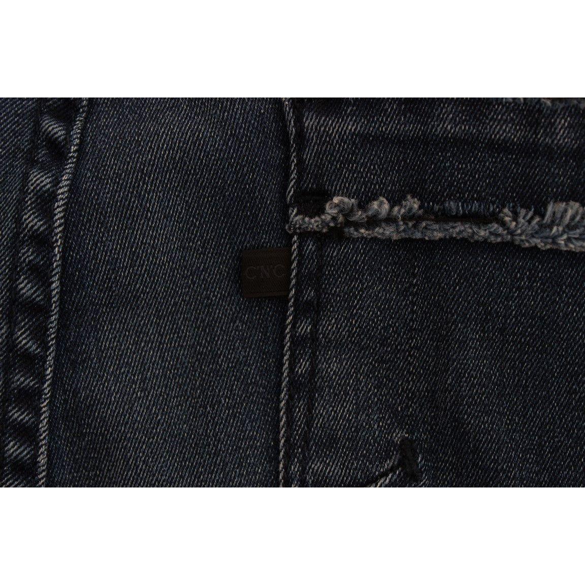 بنطلون جينز بتصميم إيطالي أنيق وذو قصة ضيقة من تصميم شركة كوستيوم ناشيونال