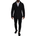 Dolce & Gabbana Elegant Double-Breasted Wool-Cashmere Coat Dolce & Gabbana Black