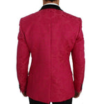 Dolce & Gabbana Pink Floral Brocade Slim Blazer Jacket SIG50050-1