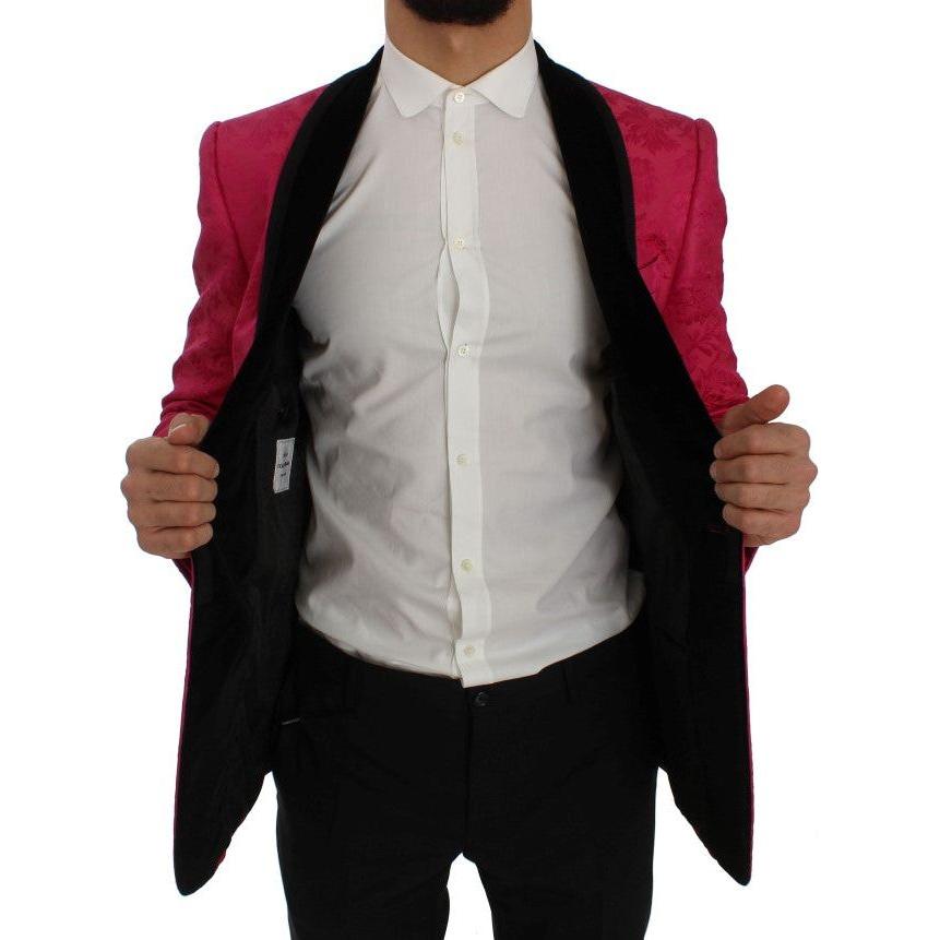 سترة دولتشي آند غابانا ذات الأزرار المزخرفة بالزهور