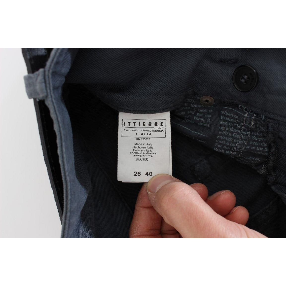 بنطلون جينز إيطالي أنيق بقصّة Slim Fit من John Galliano باللون الأزرق الأنيق