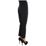 Ermanno Scervino Elegant Cropped Capri Pants in Black Jeans & Pants Ermanno Scervino Black