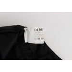 Ermanno Scervino Elegant Cropped Capri Pants in Black Jeans & Pants Ermanno Scervino Light Gray