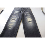 Dolce & Gabbana Black Washed Tattered High Waist Denim Jeans PAN73112 - 400