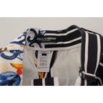 Dolce & Gabbana Multicolor Stripes Majolica Bermuda Shorts SKI1844- 40