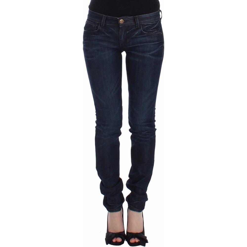 Ermanno Scervino Blue Slim Jeans Denim Pants Skinny Leg Stretch SIG12473-1