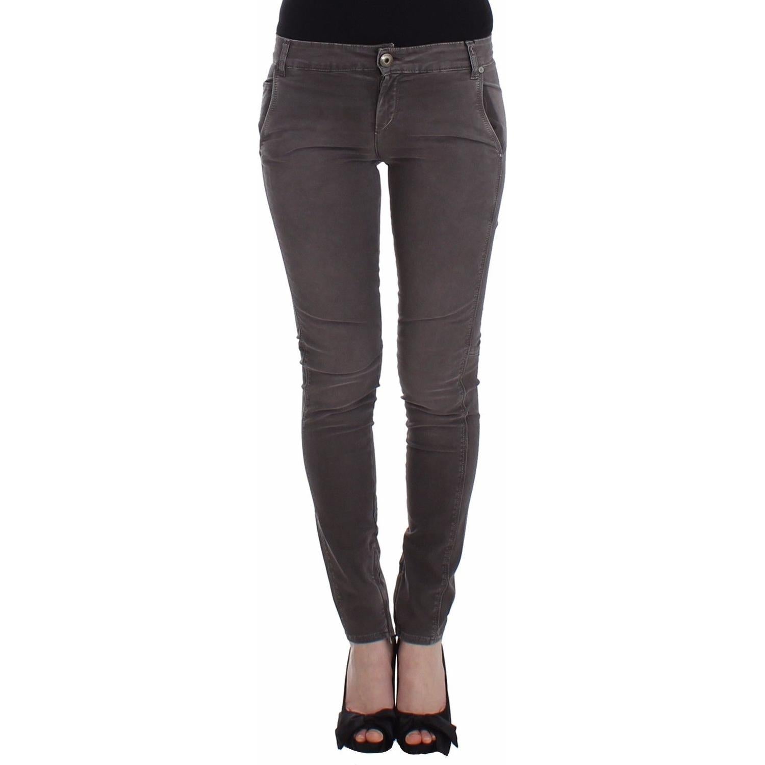 بنطلون جينز Ermanno Scervino Chic Grey Slim Leg - الأناقة والراحة
