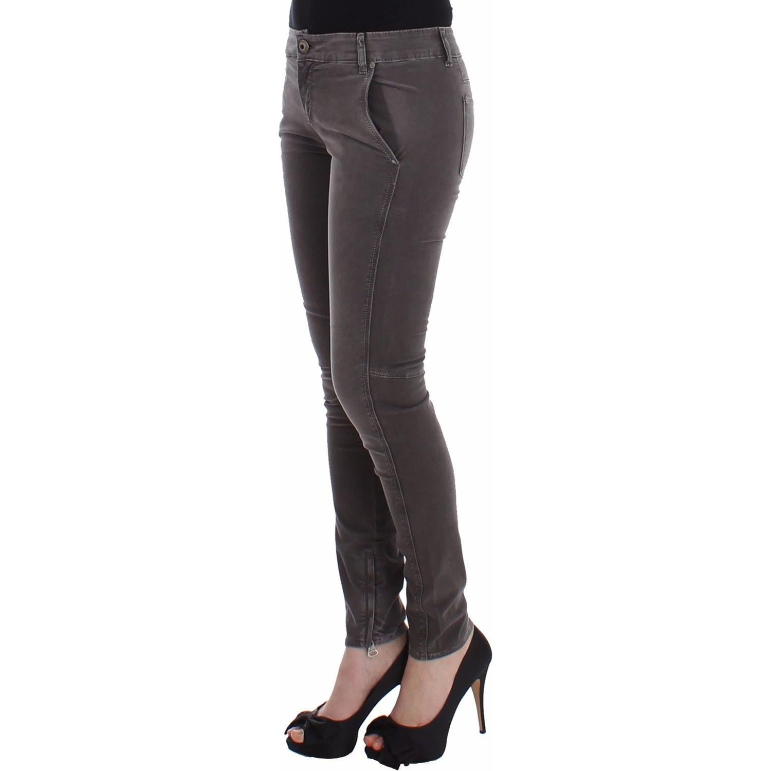 بنطلون جينز Ermanno Scervino Chic Grey Slim Leg - الأناقة والراحة