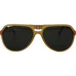 Dolce & Gabbana Yellow Acetate Black Lens Aviator DG4196 Sunglasses