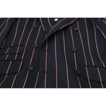 Dolce & Gabbana Elegant Slim Fit Double-Breasted Black Blazer Dolce & Gabbana Black