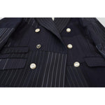 Dolce & Gabbana Navy Blue Double Breasted Slim Fit Blazer Dolce & Gabbana Dark Slate Gray