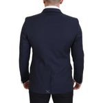 Dolce & Gabbana Dark Blue Wool Single Breasted MARTINI Blazer JKT3453 - 48
